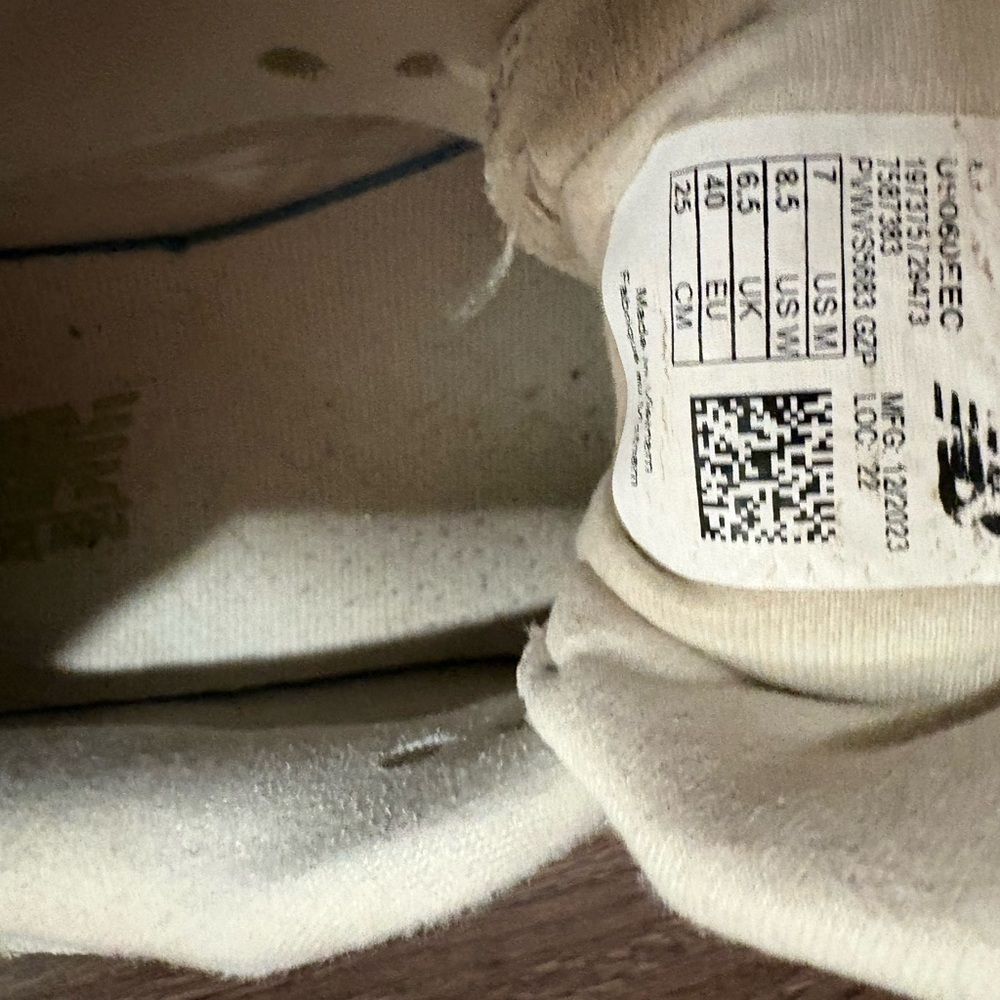 New Balance Cream Sneakers